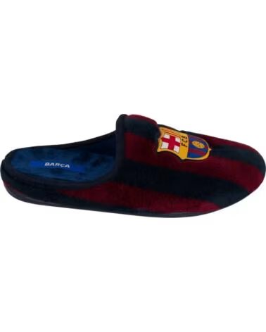 SEVILLAS KIDS FC BARCELONA COTTON SLIPPER WITH NON-SLIP RUBBER SOLE BLUE AZUL