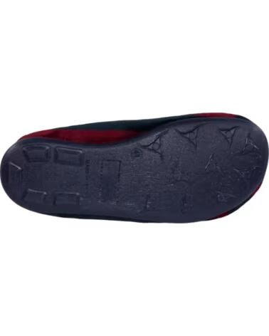 SEVILLAS KIDS FC BARCELONA COTTON SLIPPER WITH NON-SLIP RUBBER SOLE BLUE AZUL