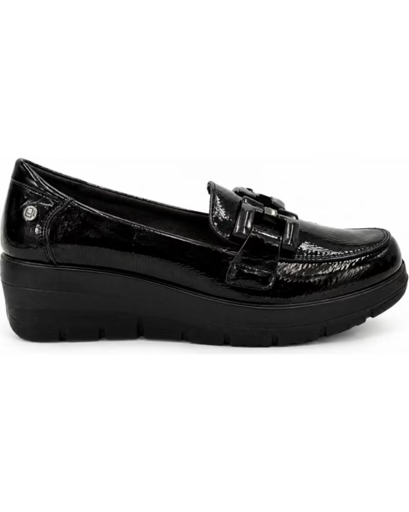 MYSOFT MOCASSINS FEMME 585 COMPENSÉS NOIR NEGRO