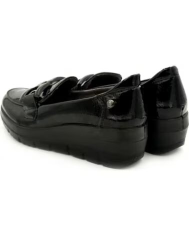 MYSOFT MOCASSINS FEMME 585 COMPENSÉS NOIR NEGRO
