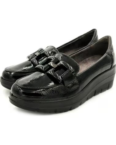 MYSOFT MOCASSINS FEMME 585 COMPENSÉS NOIR NEGRO