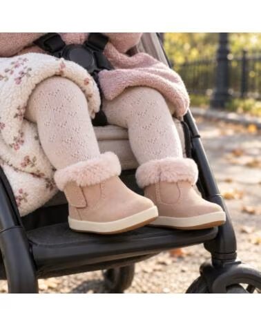 CONGUITOS Botines barefoot para bebe TESH520001 Fur BEIG