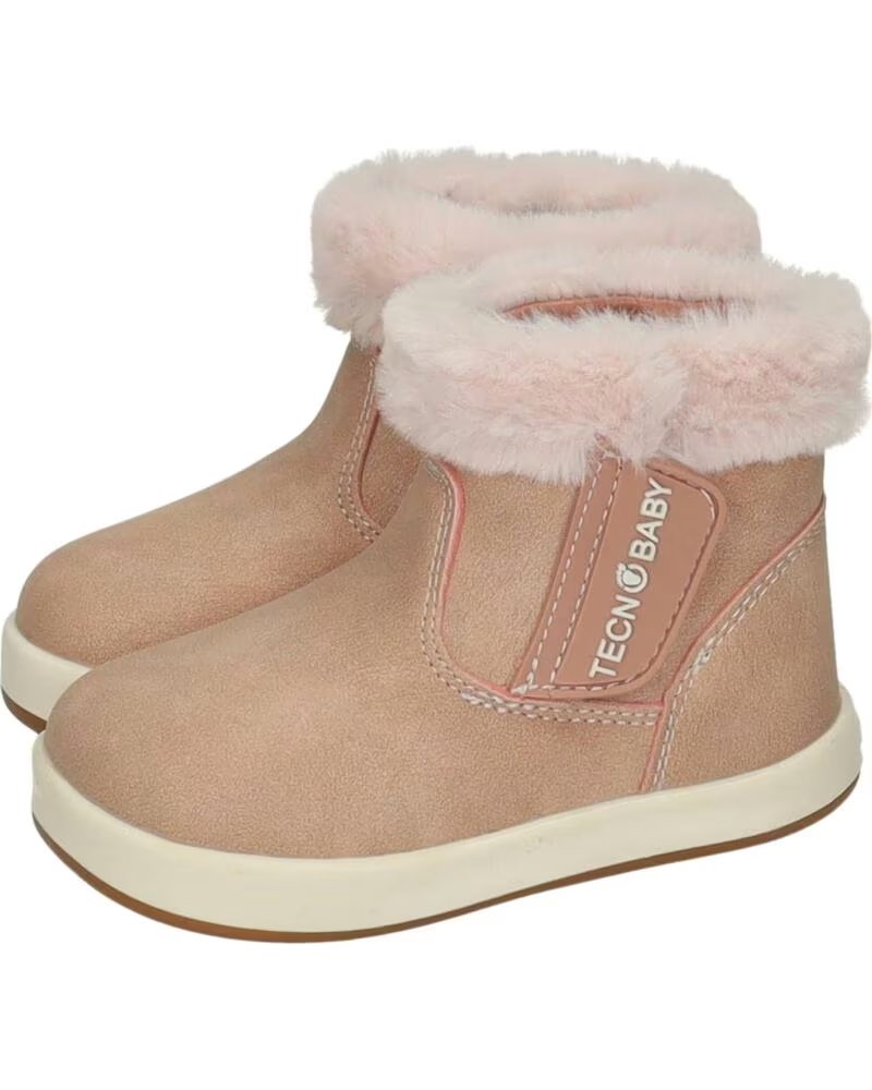 CONGUITOS Botines barefoot para bebe TESH520001 Fur BEIG