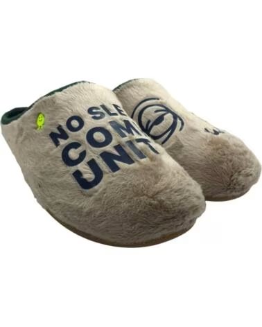 GIOSEPPO Zapatillas casa hombre Hot Potatoes 80949 beige con dibujo BEIGE
