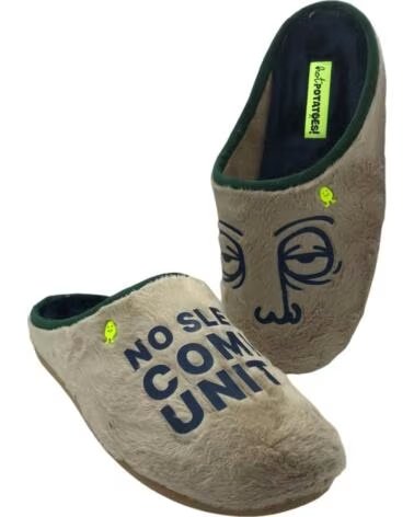 GIOSEPPO Zapatillas casa hombre Hot Potatoes 80949 beige con dibujo BEIGE