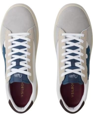 SILBON Zapatillas De Moda Hombre en color blanco BLANCO