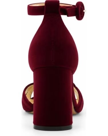 MONTEVITA ALMERIA VELVET HEELED SANDALS BURGUNDY