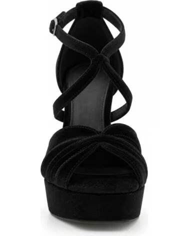 MONTEVITA BARINA BLACK HIGH HEEL SANDALS