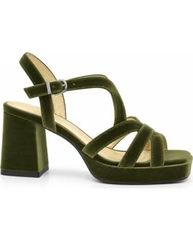 MONTEVITA ASTORIANA VELVET HIGH HEEL SANDAL GREEN