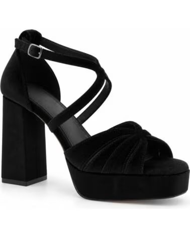 MONTEVITA BARINA BLACK HIGH HEEL SANDALS