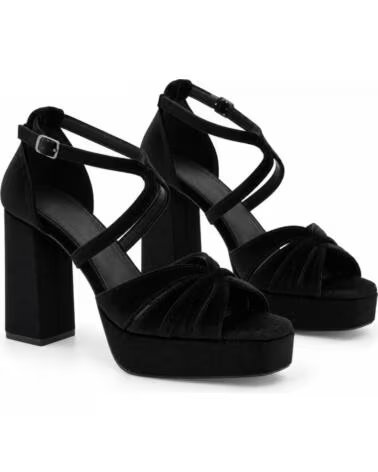 MONTEVITA BARINA BLACK HIGH HEEL SANDALS