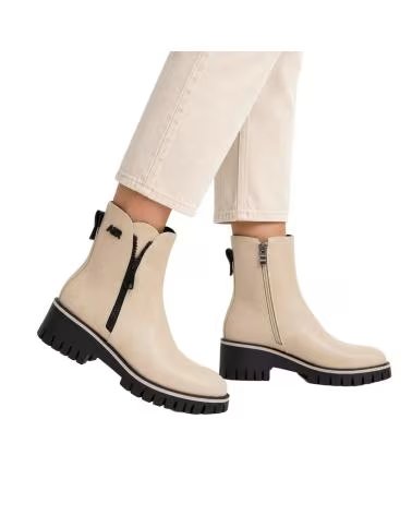STIVALETTI CON TACCO MONTEVITA FARONA BEIGE