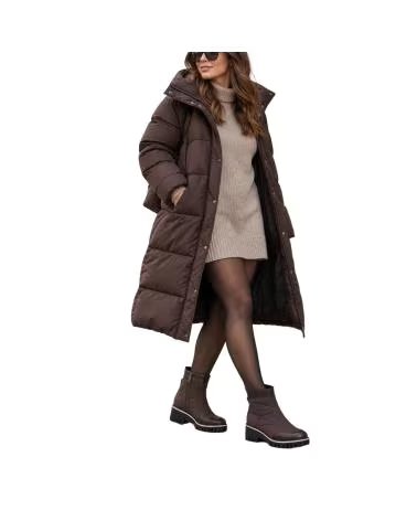 MONTEVITA IBIZA BRAUNE DAMEN STIEFELETTEN MIT REISSVERSCHLUSS UND PROFILSOHLE BROWN