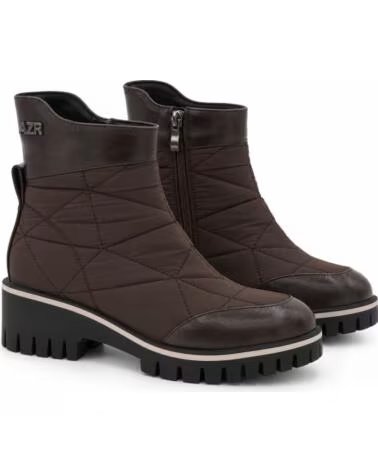 MONTEVITA IBIZA BRAUNE DAMEN STIEFELETTEN MIT REISSVERSCHLUSS UND PROFILSOHLE BROWN