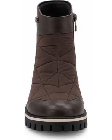 MONTEVITA IBIZA BRAUNE DAMEN STIEFELETTEN MIT REISSVERSCHLUSS UND PROFILSOHLE BROWN