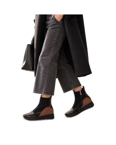BOTINES CASUALES DE MUJER MONTEVITA LISBOANA BLACK