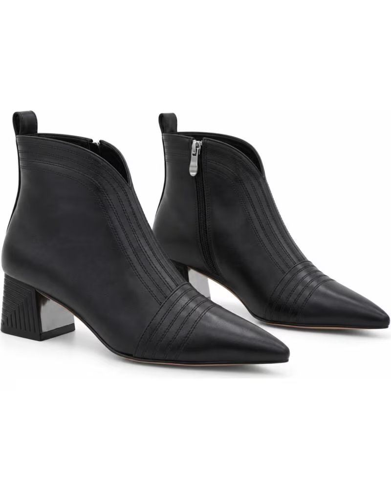 MONTEVITA LIVORNO BLACK DAMEN STIEFELETTEN AUS LEDER IN SCHWARZ