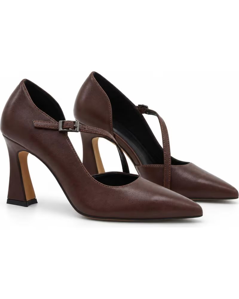 MONTEVITA DÉCOLLETÉ SEGOVIANA MARRONE CON CINTURINO BROWN