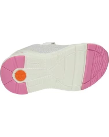BIOMECANICS GIRLS SPORTS SHOES 261273-C050 ELASTIC SNEAKERS WITH HOOK AND LOOP CLOSURE BLANCO