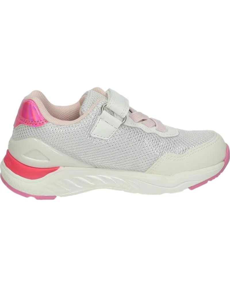 BIOMECANICS GIRLS SPORTS SHOES 261273-C050 ELASTIC SNEAKERS WITH HOOK AND LOOP CLOSURE BLANCO