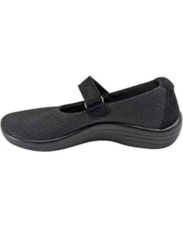 ARCOPEDICO ESTRELA ZAPATOS MARY JANE DE LICRA NEGRA NEGRO