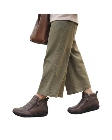 LEATHER ANKLE BOOTS G COMFORT 6505Z BRONZE