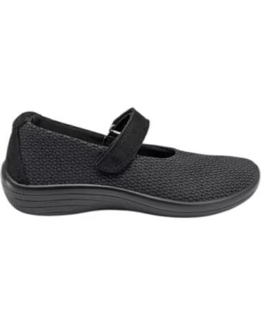 ARCOPEDICO ESTRELA ZAPATOS MARY JANE DE LICRA NEGRA NEGRO