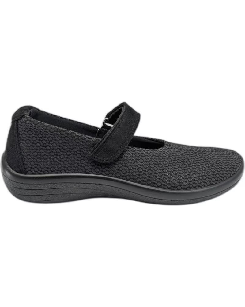 ARCOPEDICO ESTRELA ZAPATOS MARY JANE DE LICRA NEGRA NEGRO