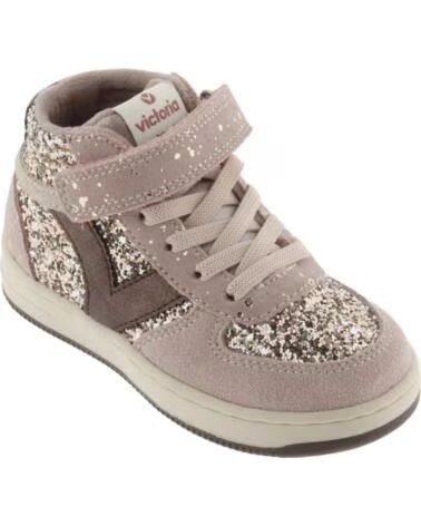 VICTORIA TÉNIS MENINA TEMPO TIRA E ELÁSTICO GLITTER 1124134 ROSA