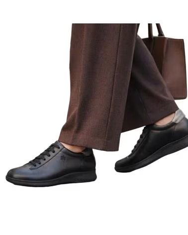 LEATHER SNEAKERS PIESANTO 265991 NEGRO