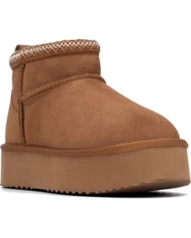 CARMELA Bota australiana para mujer 164192 Serraje CAMEL