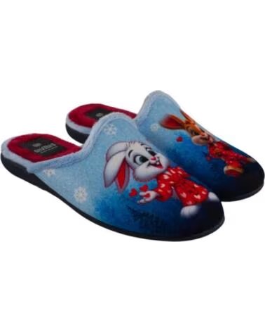 SEVILLAS PANTUFAS COELHOS PARA MULHER SV37-1 AZUL