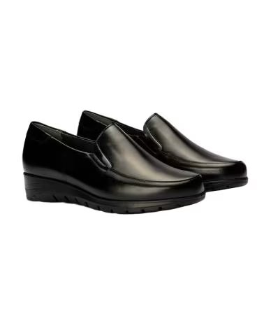 PITILLOS MOCCASIN FEMME COMPENSÉ BAS P107 NOIR NEGRO