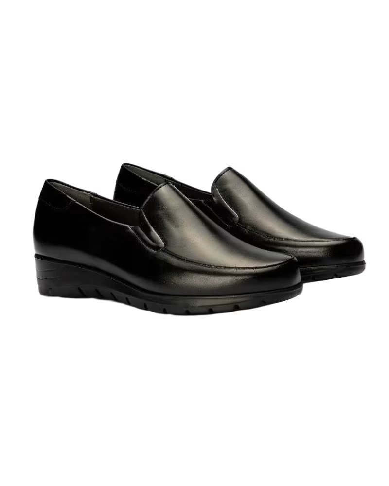 PITILLOS MOCCASIN FEMME COMPENSÉ BAS P107 NOIR NEGRO