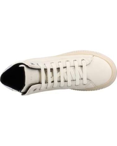 GEOX BASKETS LAQUINNY BLANC-GRIS ARGENT 185825 FILLE C1M1W