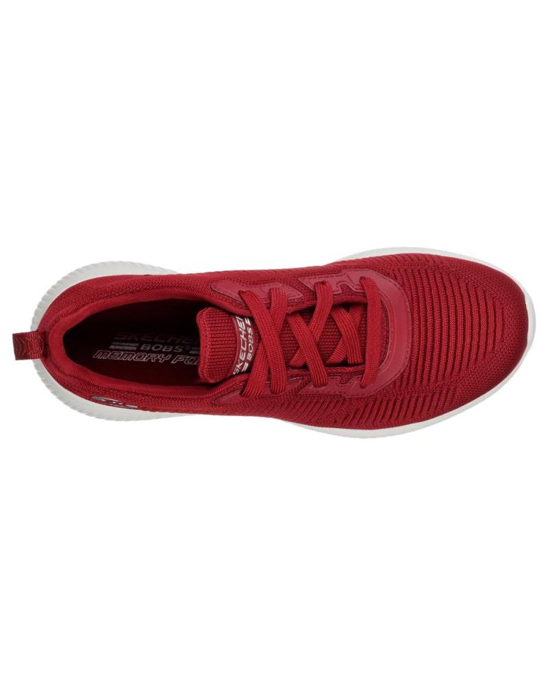 Sports Shoes De Mujer SKECHERS BOBS SPORT SQUAD TOUGH TALK ROJA ROJO