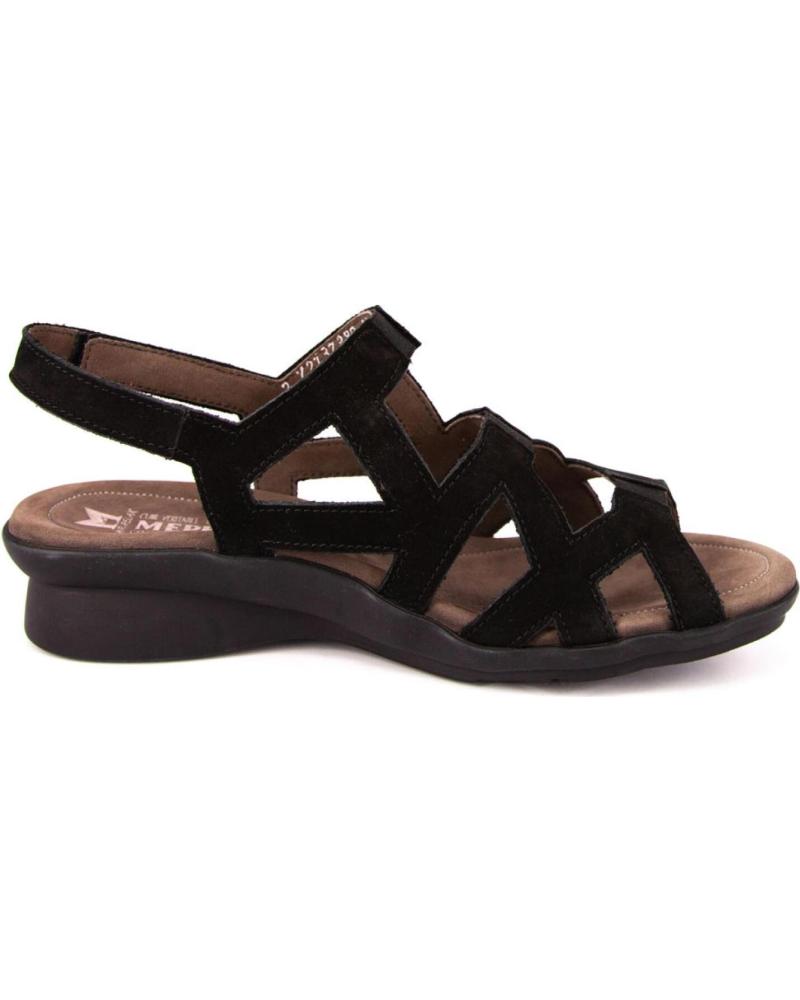 Sandálias de Mulher MEPHISTO PAMELA NUBUCK NEGRO