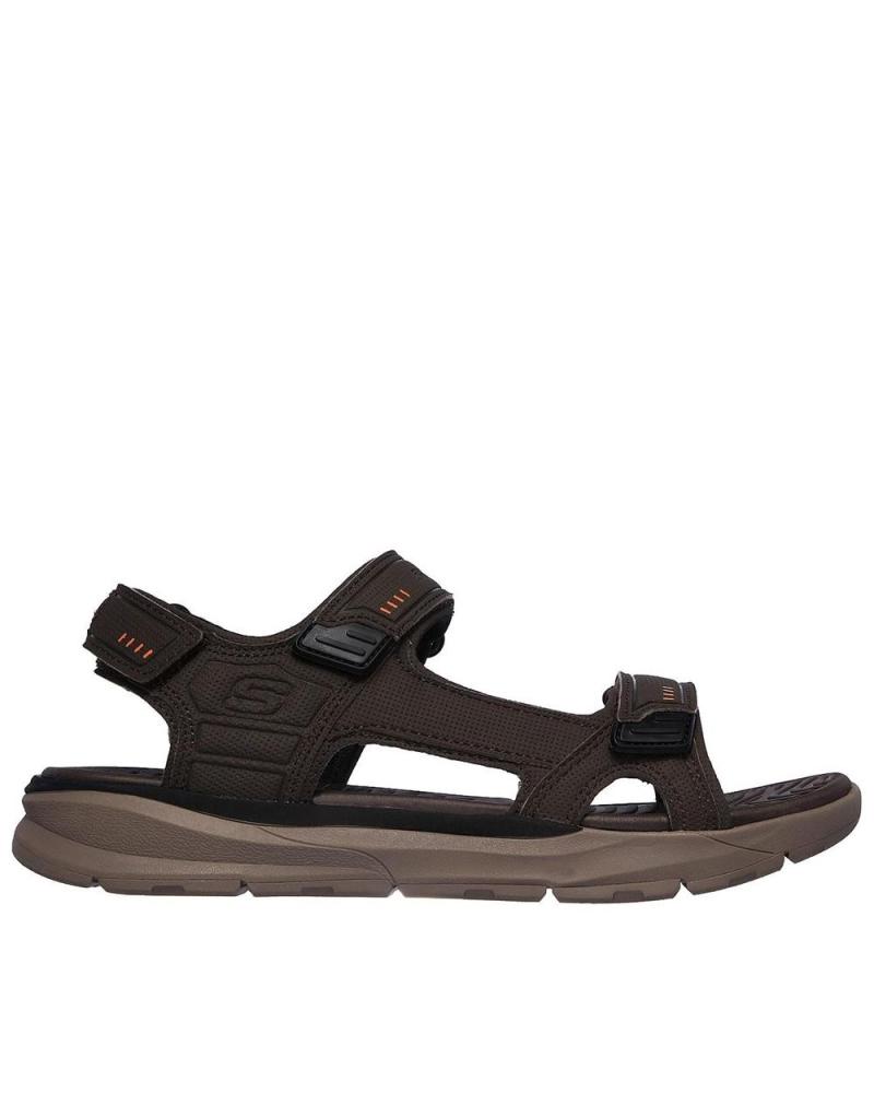 Skechers sandals hombre marron best sale