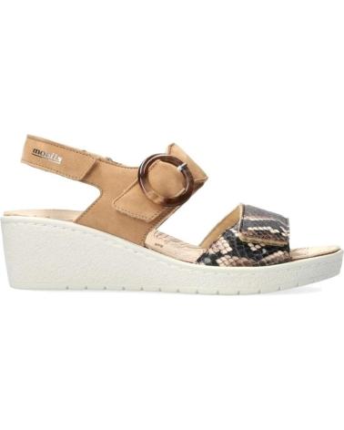 Woman Sandals MEPHISTO PHELICIA BOA-D BROWN  CAMEL