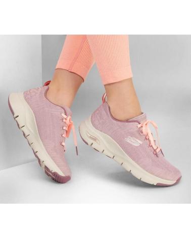 Woman and girl Trainers SKECHERS ZAPATILLAS ARCH FIT COMFY WAVE  ROSA