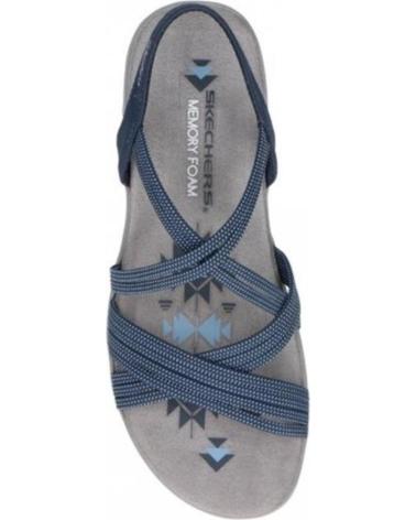 Woman Sandals SKECHERS SANDALIAS PLANAS 163117 MARINO  AZUL
