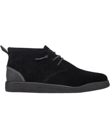Botines HEY DUDE  de Hombre SUEDE  NEGRO