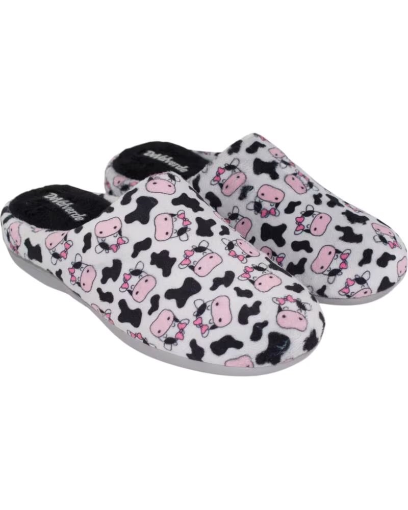 SEVILLAS WOMEN´S HOUSE SLIPPERS 6093 CHINELA SUAPEL -VAQUITAS- I D GRIS