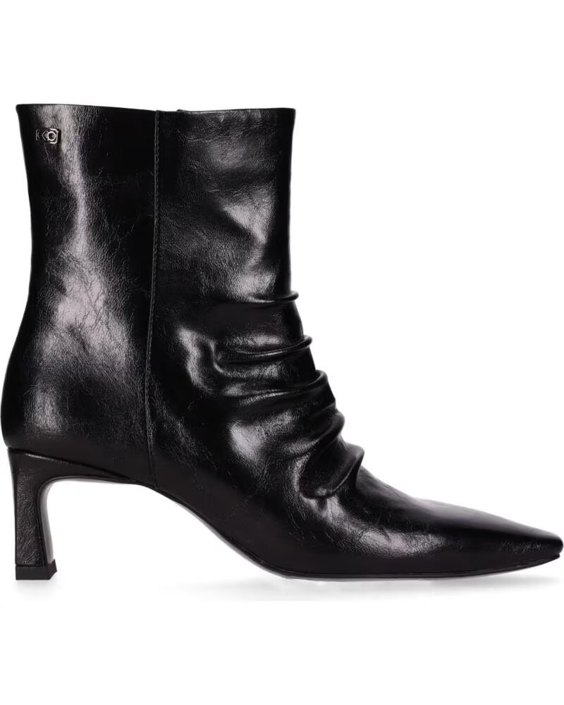CHIKA10 PARAISO 01 BOTTINES CUIR SYNTHÉTIQUE TALON MOYEN NEGRO-BLACK