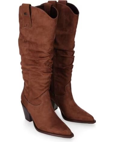 BOTAS DE MUJER CHIKA10 JADE CUERO TÁN TACÓN MEDIO CUERO-TAN