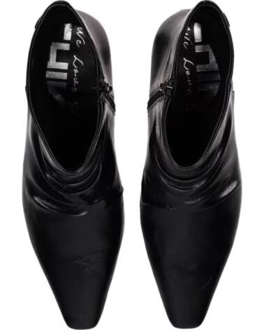 CHIKA10 PARAISO 01 BOTTINES CUIR SYNTHÉTIQUE TALON MOYEN NEGRO-BLACK