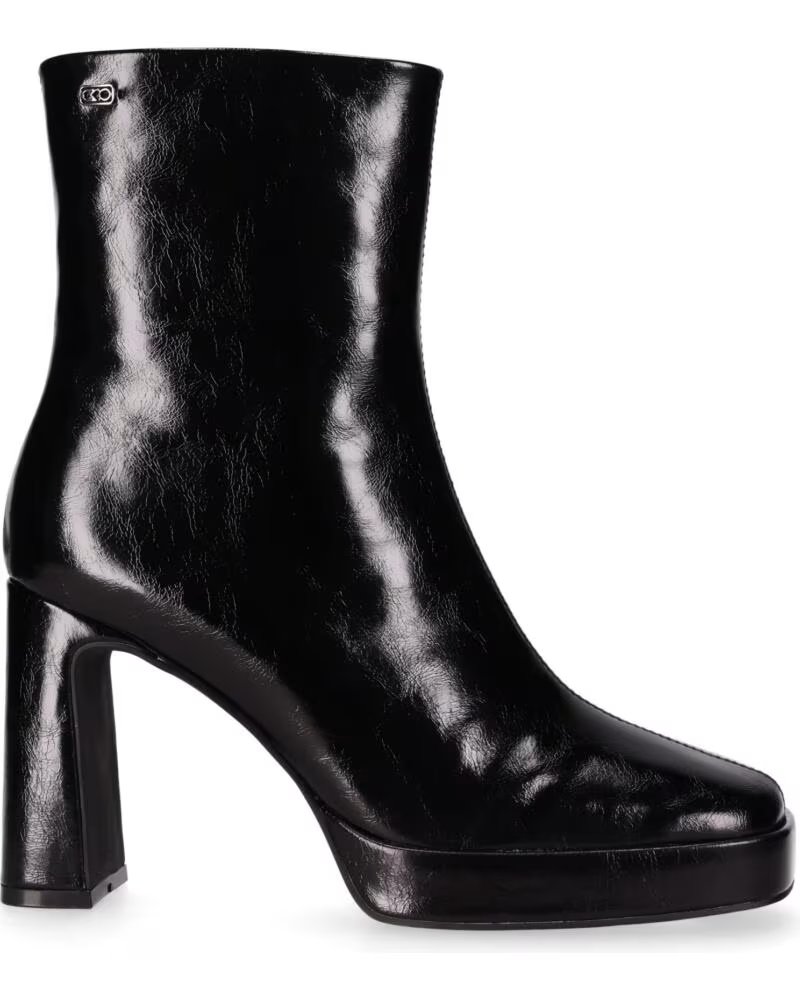 CHIKA10 JASMINA 02 BOTTINES SIMILICUIR TALON HAUT NEGRO-BLACK