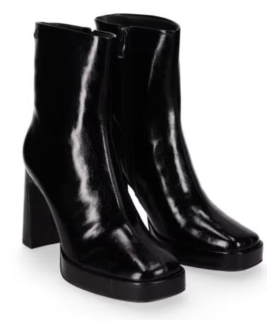 CHIKA10 JASMINA 02 BOTTINES SIMILICUIR TALON HAUT NEGRO-BLACK