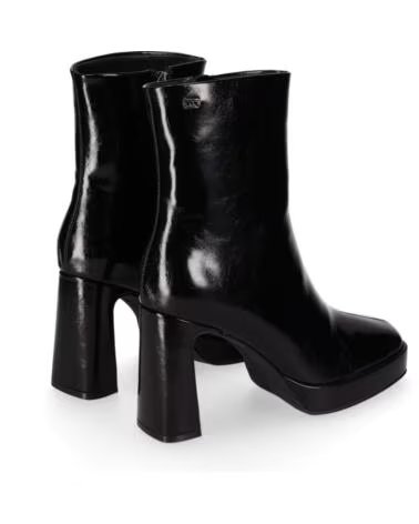 CHIKA10 JASMINA 02 BOTTINES SIMILICUIR TALON HAUT NEGRO-BLACK
