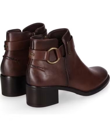 CHIKA10 BAIDEN 16 SYNTHETIC LEATHER MID HEEL ANKLE BOOTS BROWN MARRON-BROWN